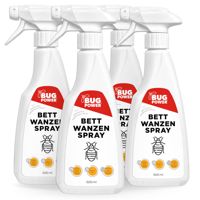 Spray anti-punaises de lit BugPower - efficace contre les punaises de lit et leurs larves