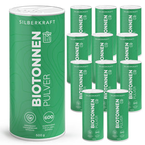 Biotonnenpulver gegen Madenbefall, Schimmel und unangenehme Gerüche - Silberkraft