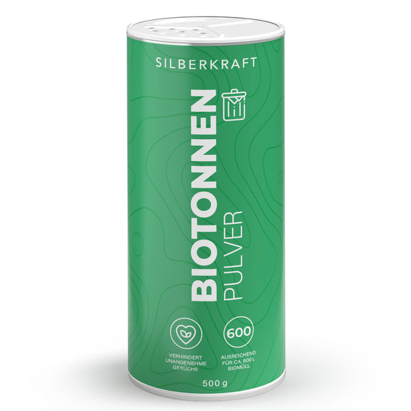 Poudre poubelle biologique contre les infestations d'asticots, les moisissures et les odeurs désagréables - Silberkraft
