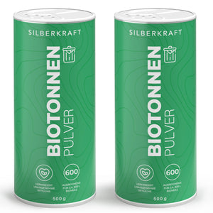 Biotonnenpulver gegen Madenbefall, Schimmel und unangenehme Gerüche - Silberkraft
