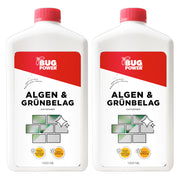 Dissolvant professionnel d'algues et de dépôts verts - concentré liquide pour le nettoyage des escaliers et carrelages en pierre - adapté à une large gamme de surfaces