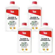 Dissolvant professionnel d'algues et de dépôts verts - concentré liquide pour le nettoyage des escaliers et carrelages en pierre - adapté à une large gamme de surfaces