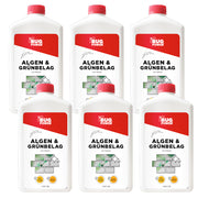 Dissolvant professionnel d'algues et de dépôts verts - concentré liquide pour le nettoyage des escaliers et carrelages en pierre - adapté à une large gamme de surfaces