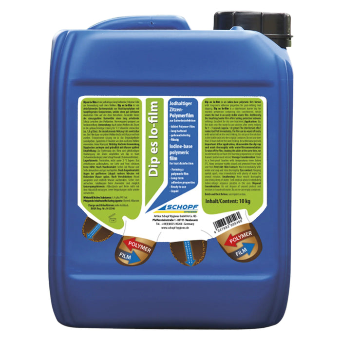 Dip es lo-film : solution de trempage filmogène contenant de l'iode pour la désinfection de la mamelle