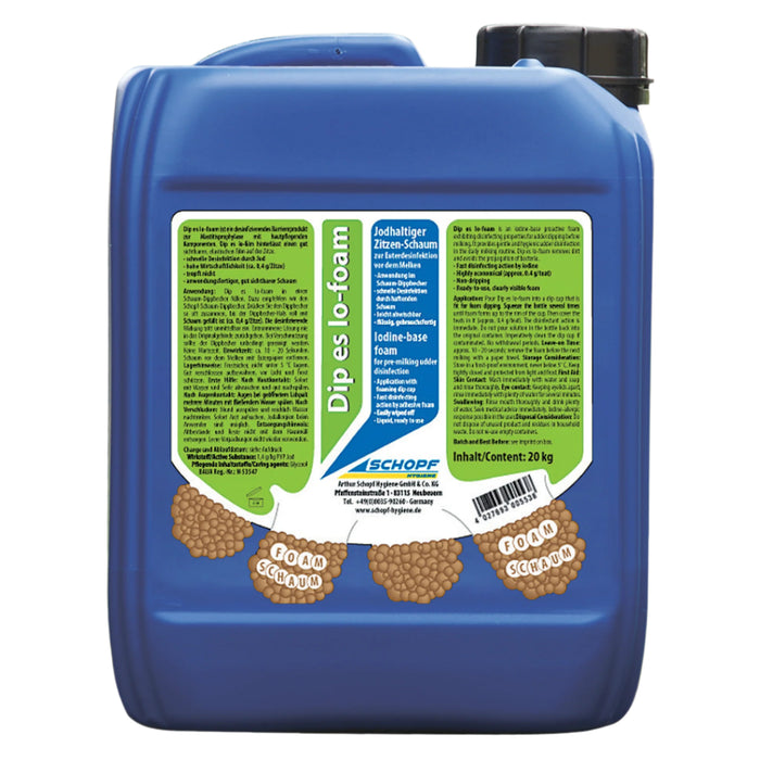 Dip Io-foam: Jodhaltiger Schaum zur effektiven Eutervorreinigung - Silberkraft