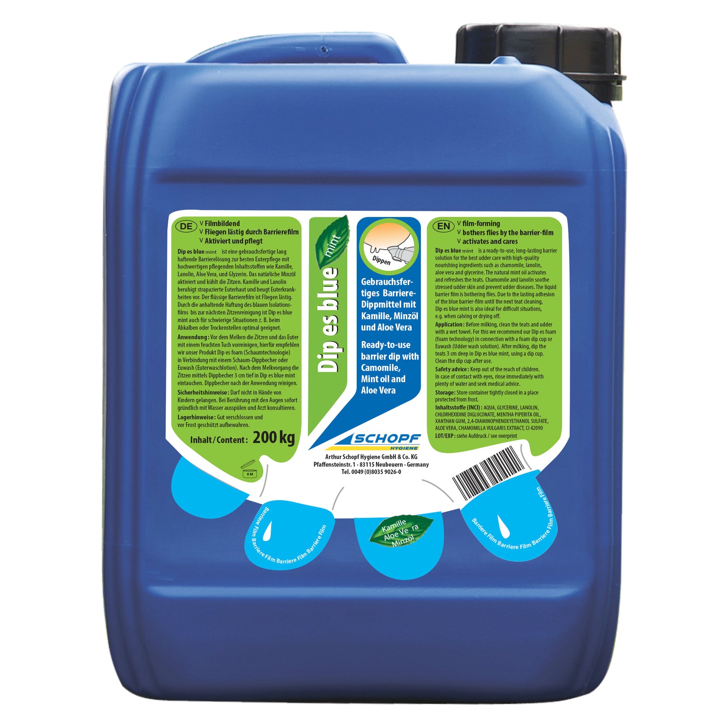 Dip es blue mint : Agent de trempage longue durée pour un soin optimal de la mamelle