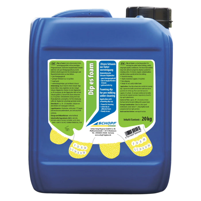 Dip es foam: Zitzen-Schaum zur Eutervorreinigung - Silberkraft