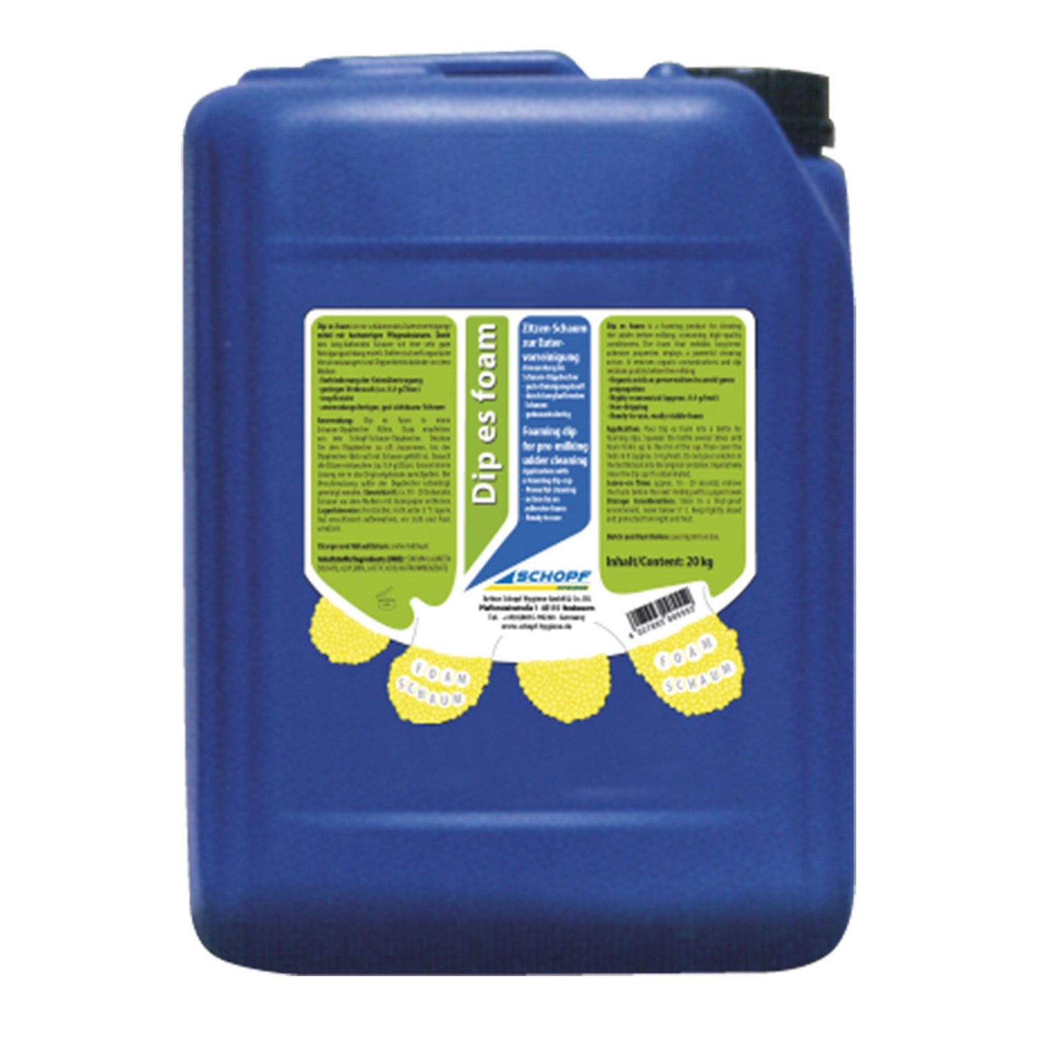 Dip's foam : Mousse à trayons pour le pré-nettoyage du pis