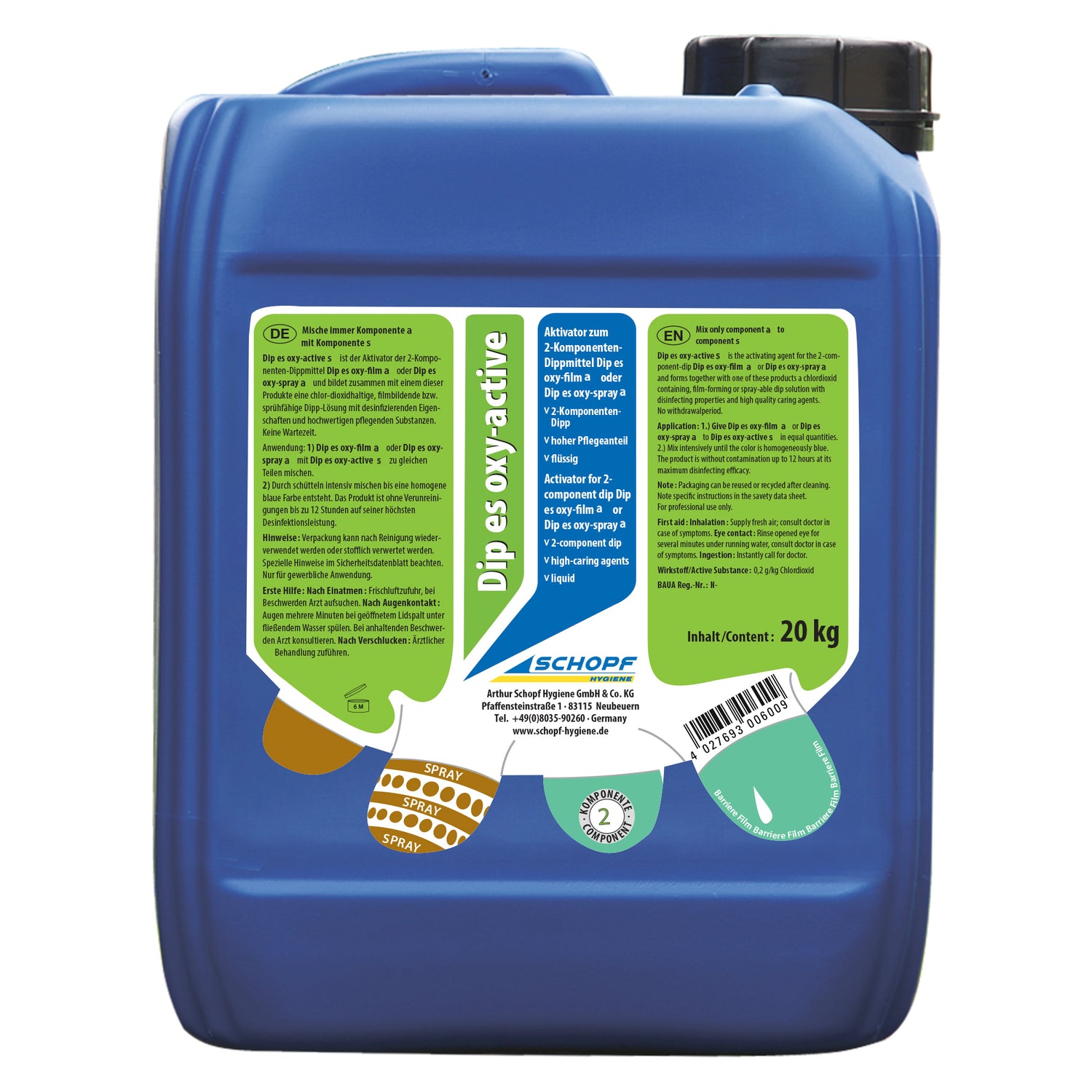 Dip it oxy-active : Activateur pour l'agent de trempage bi-composant Dip it oxy-film et Dip it oxy-spray