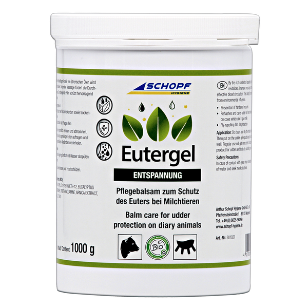 Gel mamelle vert : Baume de soin protecteur pour vaches - Silberkraft