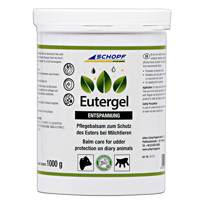 Gel mamelle vert : Baume de soin protecteur pour vaches