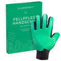 gant de toilettage pour chien, chat, cheval; Lapins et autres animaux de compagnie - soin doux grâce à 256 picots - effet de massage - taille unique - à poils longs ou courts