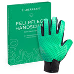 Gant de toilettage pour chiens, chats, chevaux ; Lapins et autres animaux de compagnie - soins doux grâce à 256 picots - effet massage - taille unique - qu'ils soient à poils longs ou courts - Silberkraft