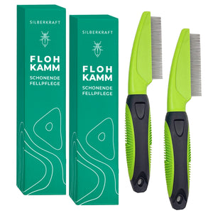 Flohkamm Hund & Katze - Silberkraft