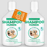 Shampoing pour chien à l'huile de Neem pour chiens et chiots - produit de soin shampoing sensible contre les démangeaisons et les odeurs, shampoing pour chiens pour fourrure bien soignée - Silberkraft