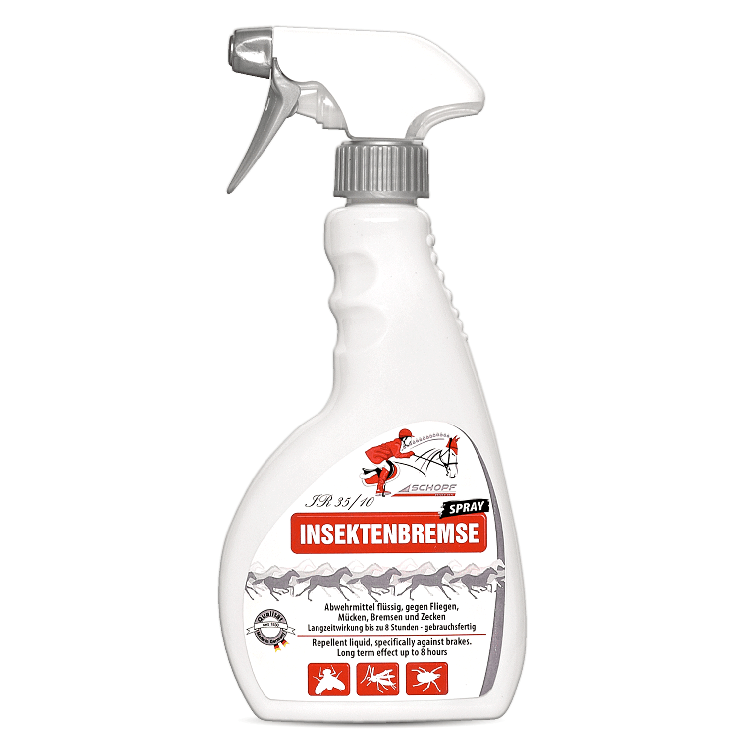 Spray anti-insectes pour chevaux : Protection efficace contre les moustiques, les taons et les tiques