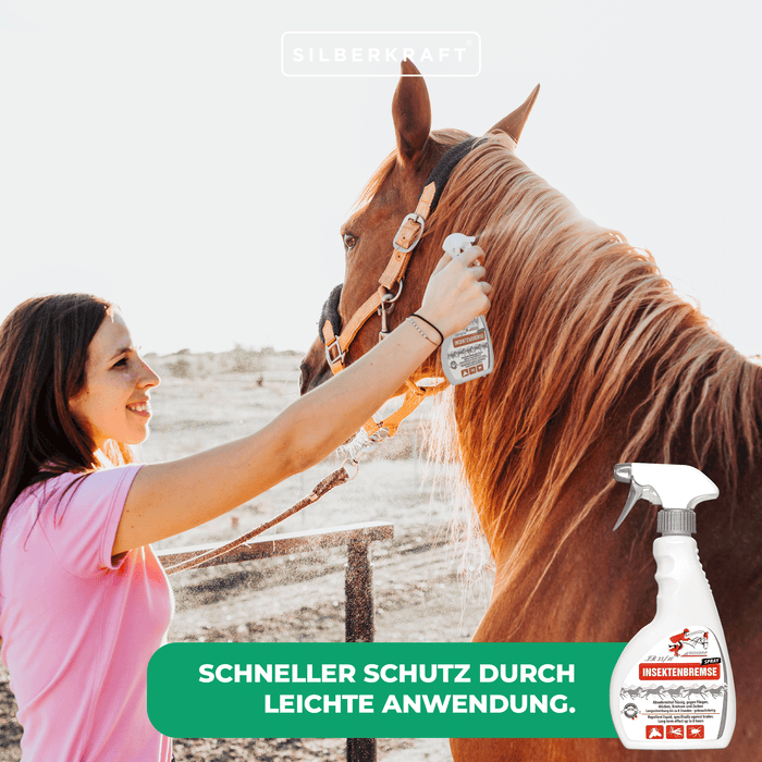 Spray anti-insectes pour chevaux : Protection efficace contre les moustiques, les taons et les tiques