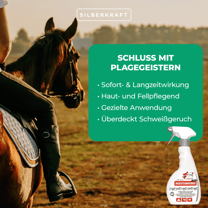 Spray anti-insectes pour chevaux : Protection efficace contre les moustiques, les taons et les tiques