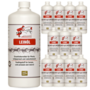 Huile de lin naturelle pour chevaux : Complément oméga-3 de haute qualité pour un pelage brillant et une digestion optimale