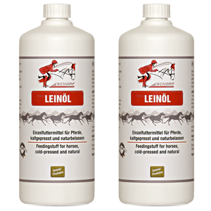 Natürliches Leinöl für Pferde: Hochwertige Omega-3-Ergänzung für glänzendes Fell und optimale Verdauung - Silberkraft