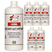 Huile de lin naturelle pour chevaux : Complément oméga-3 de haute qualité pour un pelage brillant et une digestion optimale