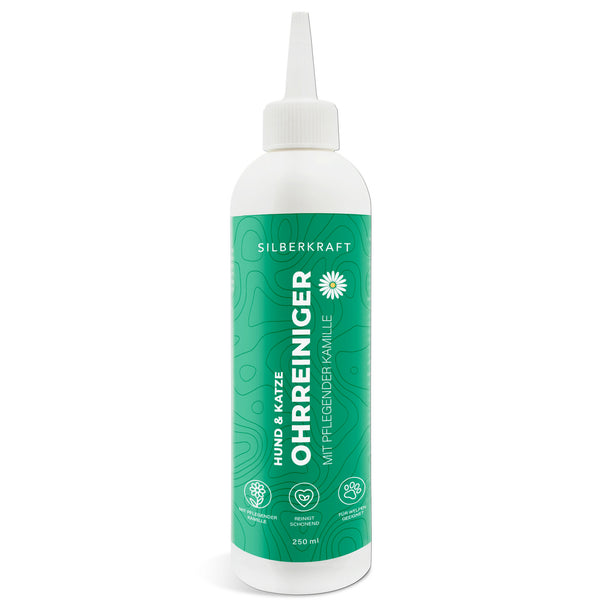 Nettoyant pour oreilles à l'extrait de camomille pour chiens et chats - Silberkraft