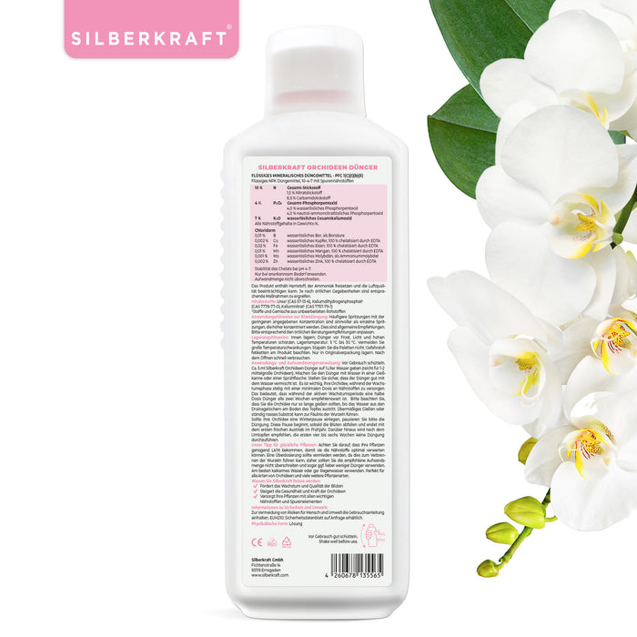 Engrais pour orchidées - Engrais liquide minéral NPK avec azote - Engrais pour orchidées - Fertilisation des orchidées