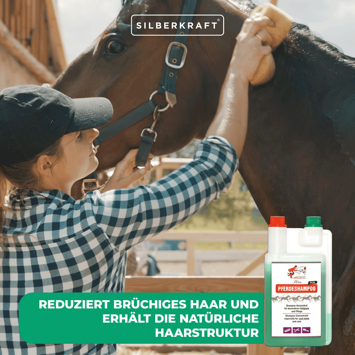 Horse Shampoo Plus : pour un pelage de cheval sain et brillant