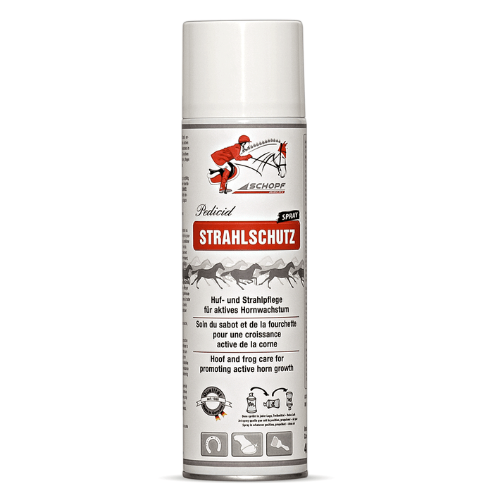 Spray de radioprotection pour sabots de chevaux robustes