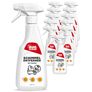 Schimmelentferner Spray mit Chlor - für Fliesen, Fugen, Wände & Decken Schimmel Entferner Aktiv Chlor - Silberkraft