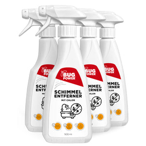 Schimmelentferner Spray mit Chlor - für Fliesen, Fugen, Wände & Decken Schimmel Entferner Aktiv Chlor - Silberkraft