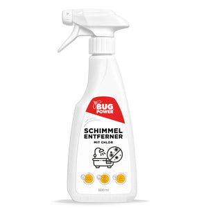 Schimmelentferner Spray mit Chlor - für Fliesen, Fugen, Wände & Decken Schimmel Entferner Aktiv Chlor - Silberkraft