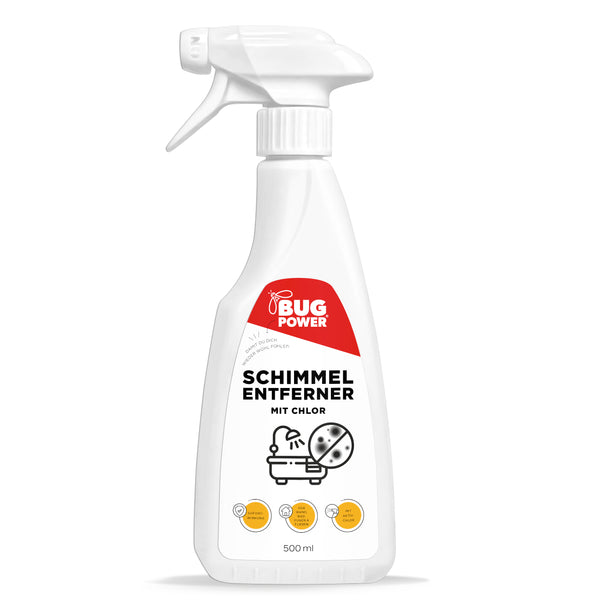 Spray anti-moisissure au chlore - pour carrelage, joints, murs et plafonds. Anti-moisissure au chlore actif - Silberkraft