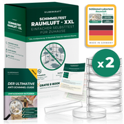 Test de moisissures pour l'air intérieur XXL – 10 autotests de moisissures pour la maison