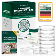 Test de moisissures pour l'air intérieur XXL – 10 autotests de moisissures pour la maison