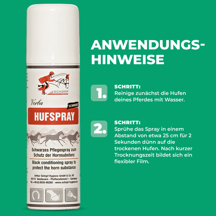 Spray sabot noir : soin et protection des sabots forts des chevaux