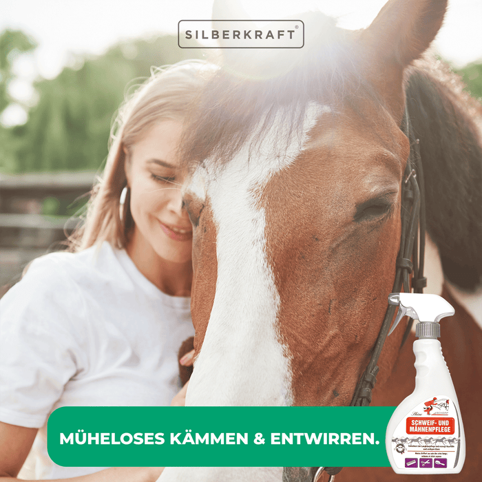 Spray de soin pour la queue et la crinière pour un crin de cheval d'une beauté éclatante