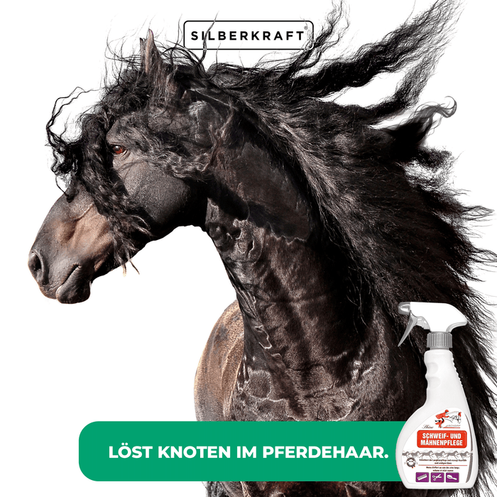 Spray de soin pour la queue et la crinière pour un crin de cheval d'une beauté éclatante