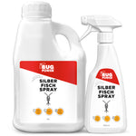 BugPower Silverfish Spray contre le poisson-papier et le poisson d'argent - avec effet renversant - Silberkraft