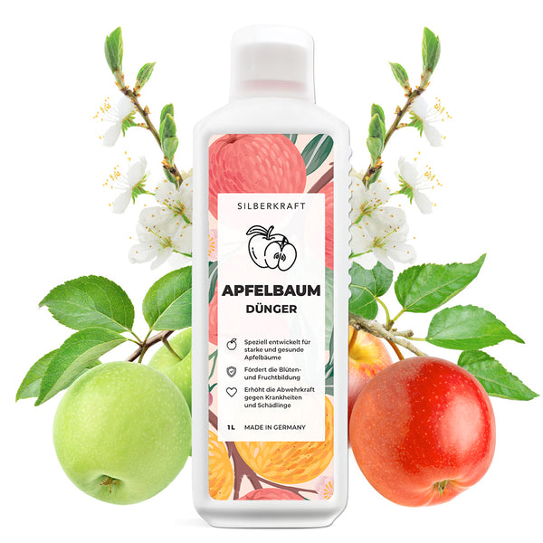 Engrais pour pommiers - engrais liquide minéral NPK avec azote - engrais pour pommiers - fertilisant pour pommiers - engrais pour fruits - Silberkraft