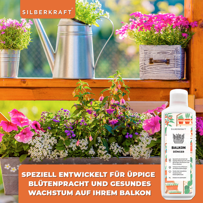 Engrais pour balcon - Engrais liquide minéral NPK avec azote - Engrais pour plantes en pot - Fertilisation des plantes de balcon - Engrais à libération lente