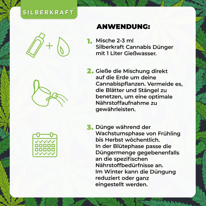 Engrais pour cannabis - Engrais liquide minéral NPK avec azote - Engrais pour plantes de cannabis - Engrais pour chanvre