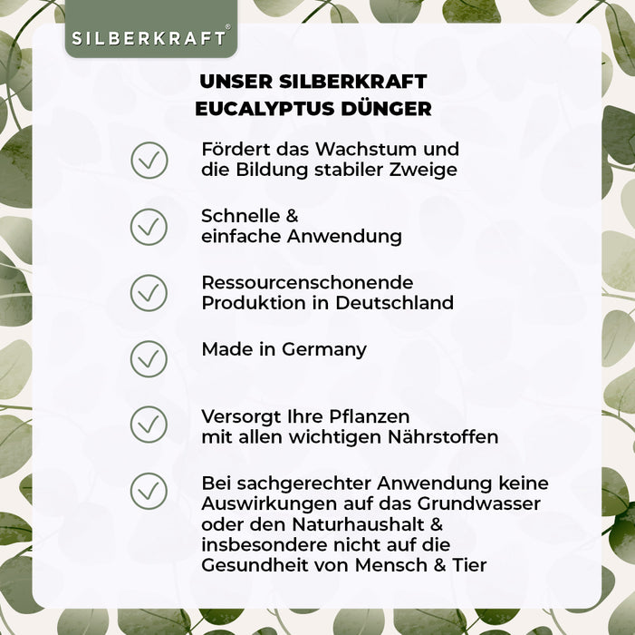 Engrais pour eucalyptus - Engrais liquide minéral NPK avec azote - Engrais pour eucalyptus - Fertilisation des eucalyptus