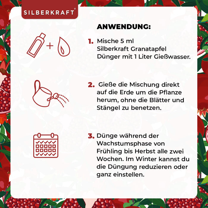 Engrais pour grenadiers - Engrais liquide minéral NPK avec azote - Engrais pour grenadiers