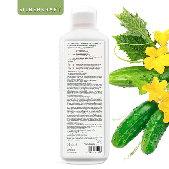 Engrais pour concombres - Engrais liquide minéral NPK avec azote - Engrais pour plants de concombres - Engrais pour légumes