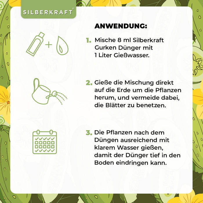 Engrais pour concombres - Engrais liquide minéral NPK avec azote - Engrais pour plants de concombres - Engrais pour légumes