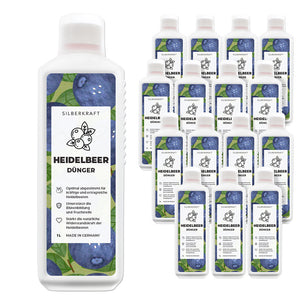 Heidelbeer Dünger - Mineralischer NPK Flüssigdünger mit Stickstoff - Dünger für Heidelbeeren - Blaubeer Dünger - Beerendünger - Silberkraft