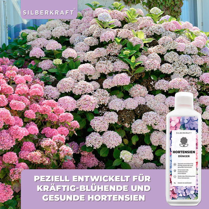 Engrais pour hortensias - Engrais minéral liquide NPK avec azote - Engrais pour hortensias - Engrais pour hortensias macrophylla