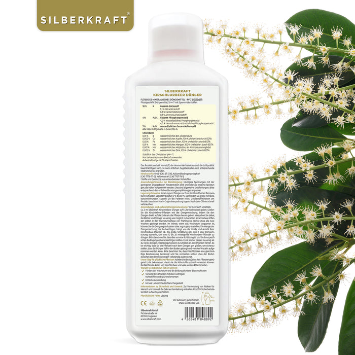 Engrais pour laurier-cerise - Engrais liquide minéral NPK avec azote - Engrais pour laurier-cerise - Engrais pour laurier
