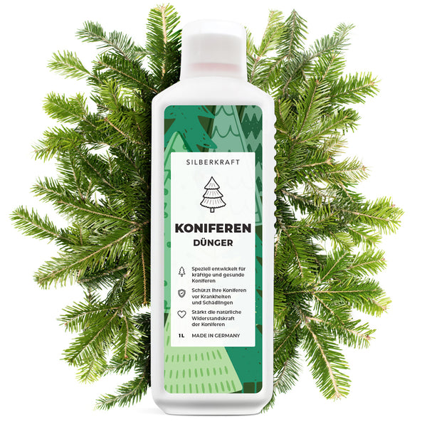 Engrais pour conifères - Engrais liquide minéral NPK avec azote - Engrais pour conifères - Fertilisation pour Thuya - Silberkraft